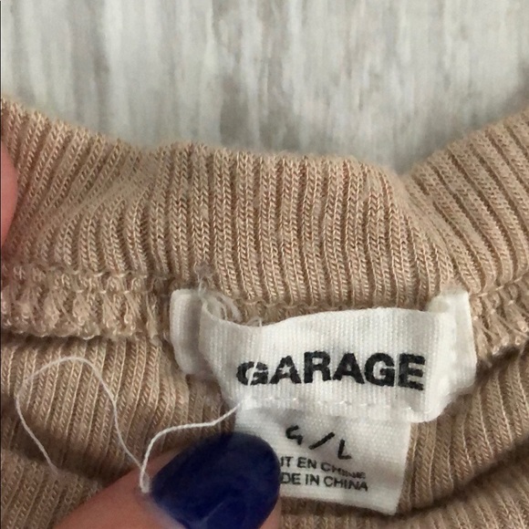 Nude ribbed top - Picture 3 of 6